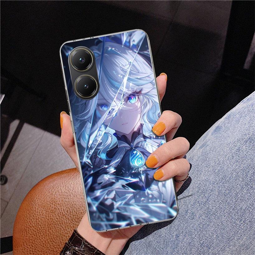 Чехол для телефона Genshin Impact Furina для Xiaomi Poco X5 X6 X7 Pro X4 Gt F7 Ultra M8 M7 Redmi 15C 15 13C 13 12C 12 Уникальная обложка Coque