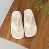 Fashion versatile and sweet flip-flops for women's outer wear summer new retro non-slip simple and comfortable flat-bottomed cool slippers