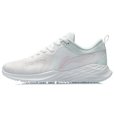 Кроссовки Li Ning Non-Slip Shock Absorbing Durable Low-Go для женщин, белые, зеленые, ARHR120-2