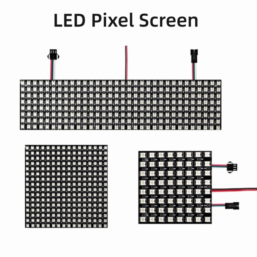RGB Full Color WS2812B LED Panel DC5V Dot Matrix Display Module Pixel Screen Module  Matrix Screen