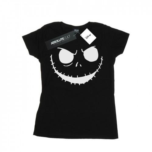 Disney Womens/Ladies Nightmare Before Christmas Jack´s Face Bold Cotton T-Shirt