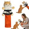 Кукла-каратист для кошек, интерактивная игрушка для кошек, кукла-борец с защитным рукавом для предплечья, мягкая игрушка для рук, которую кошки и котята кусают для упражнений