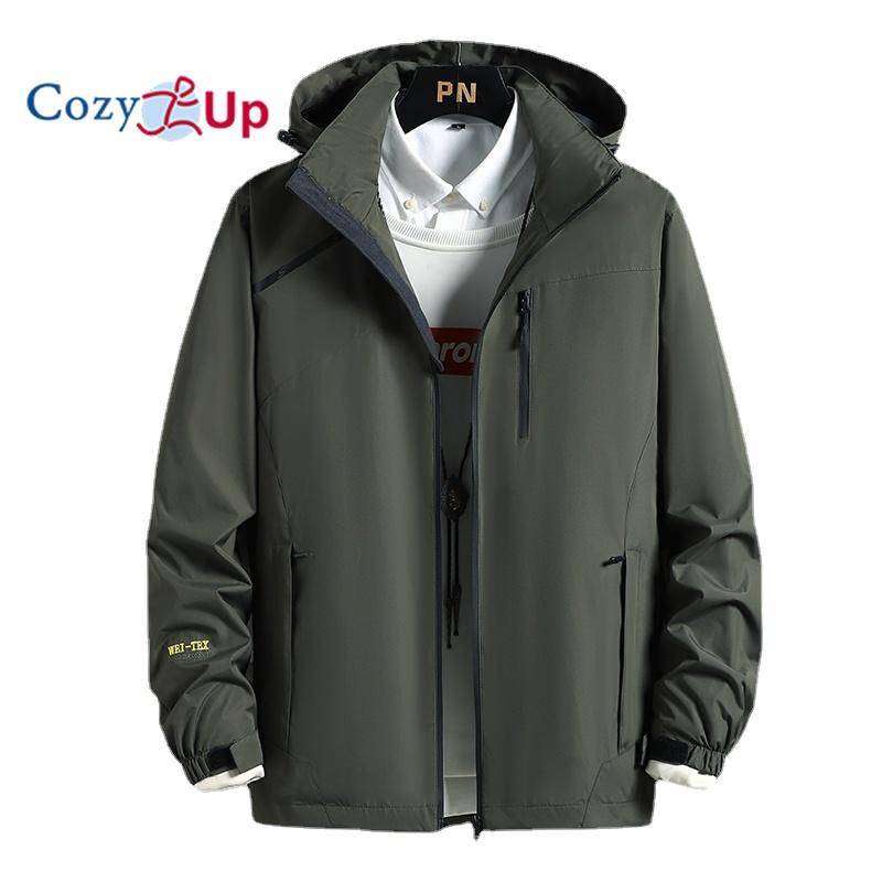 Cozy Up Мужская водонепроницаемая куртка-дождевик II с капюшоном, дышащая ветровка для пешего туризма, альпинизма