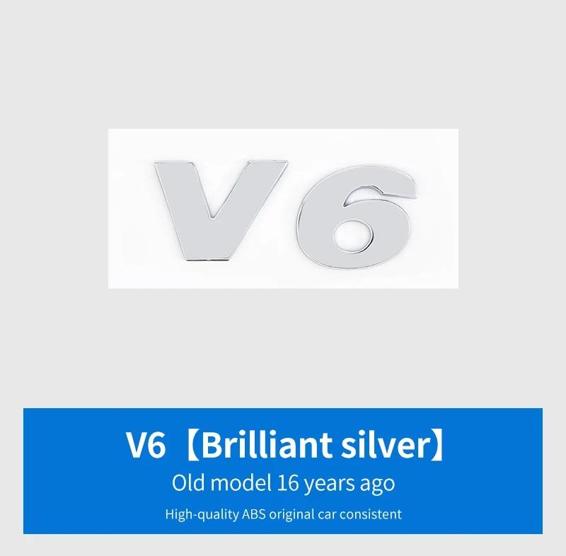 Для VW Для Volkswagen GTI/CC/V6/V8/Caddy/Jetta/Lavida специальная наклейка-шильдик на багажник из АБС-пластика серебристо-черная декоративная наклейка w