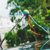 Car Aerial Colorful Long Ribbon RainbowBall/BeeDecoration Car-Styling Vehicle Antenna Decors Car Antenna Topper Decor