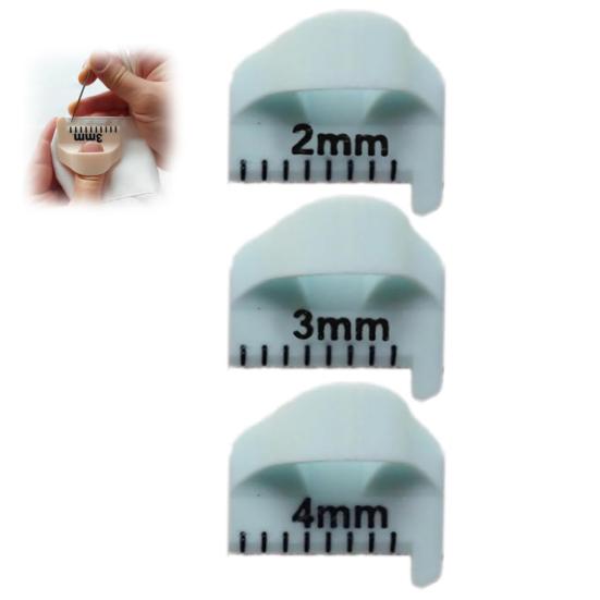 2/3/4MM Sewing Template Finger Ruler DIY Sewing Craft Projects Patchwork 3D Printed Sewing Stencil Tools with Precise Scale Sewing Enthusiasts Gift