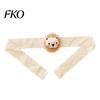 Soft Fabric Curtain Tieback Cartoon Animal Tieback, Cute Lion Bear Tie, Adjustable Holder Strap Flower for Baby Room Nursery