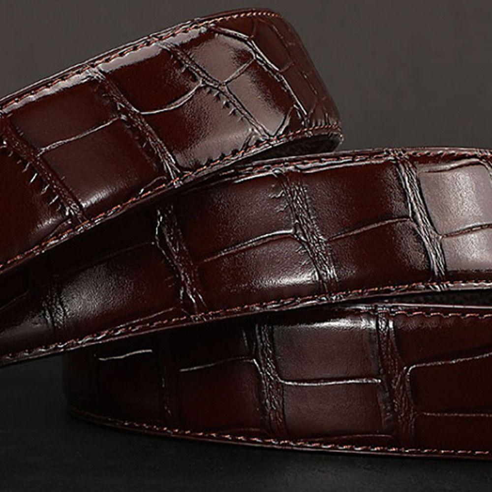 3,5 см пояс из натуральной кожи классический пояс с непористым узором под крокодила