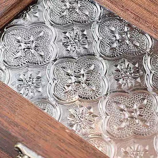 Шкатулка для хранения украшений с застежкой и откидной крышкой, деревянная, в ретро-дизайне, пылезащитный органайзер для мелких вещей