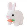 1/3Pcs Electric Plush Bunny Toy With Carrot Interactive Shaking Ears Jumping Rabbit Plushie Toddlers Educational Simulation Toy