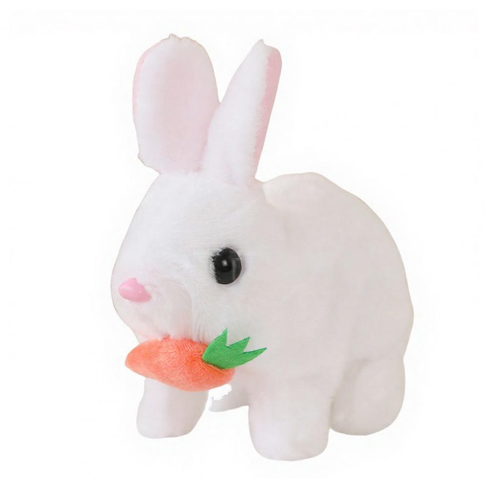 1/3Pcs Electric Plush Bunny Toy With Carrot Interactive Shaking Ears Jumping Rabbit Plushie Toddlers Educational Simulation Toy