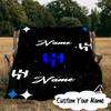 Custom Name Al Hilal Logo Blanket  Ideal Bedding Blanket Perfect for Travel, Camping, Living Rooms, Offices, Sofas, Fan Christmas gift