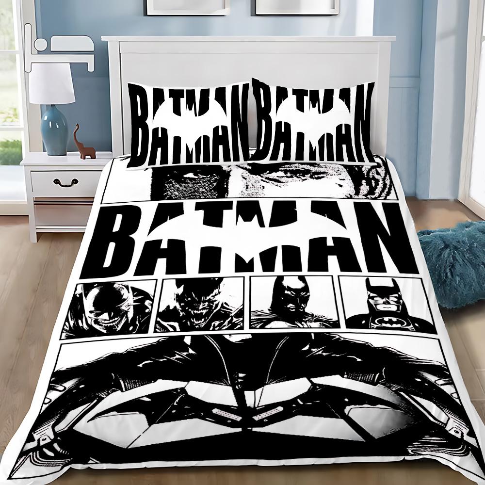 Hot Super Hero B-BatmanS Duvet Cover Pillowcase B-BatmanS Bedding Set Adult Boy Girl Bedroom Decoration Children Gift