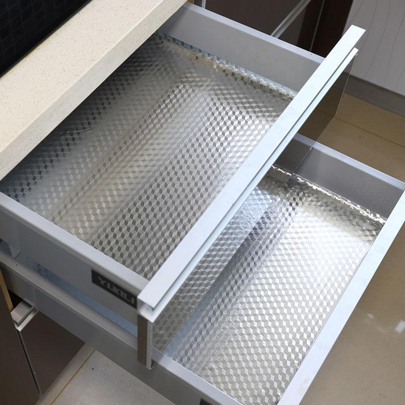 Кухонные маслостойкие самоклеящиеся наклейки для плиты, противообрастающие, высокотемпературные алюминиевые фольги, обои, пленка для шкафа, контактная бумага