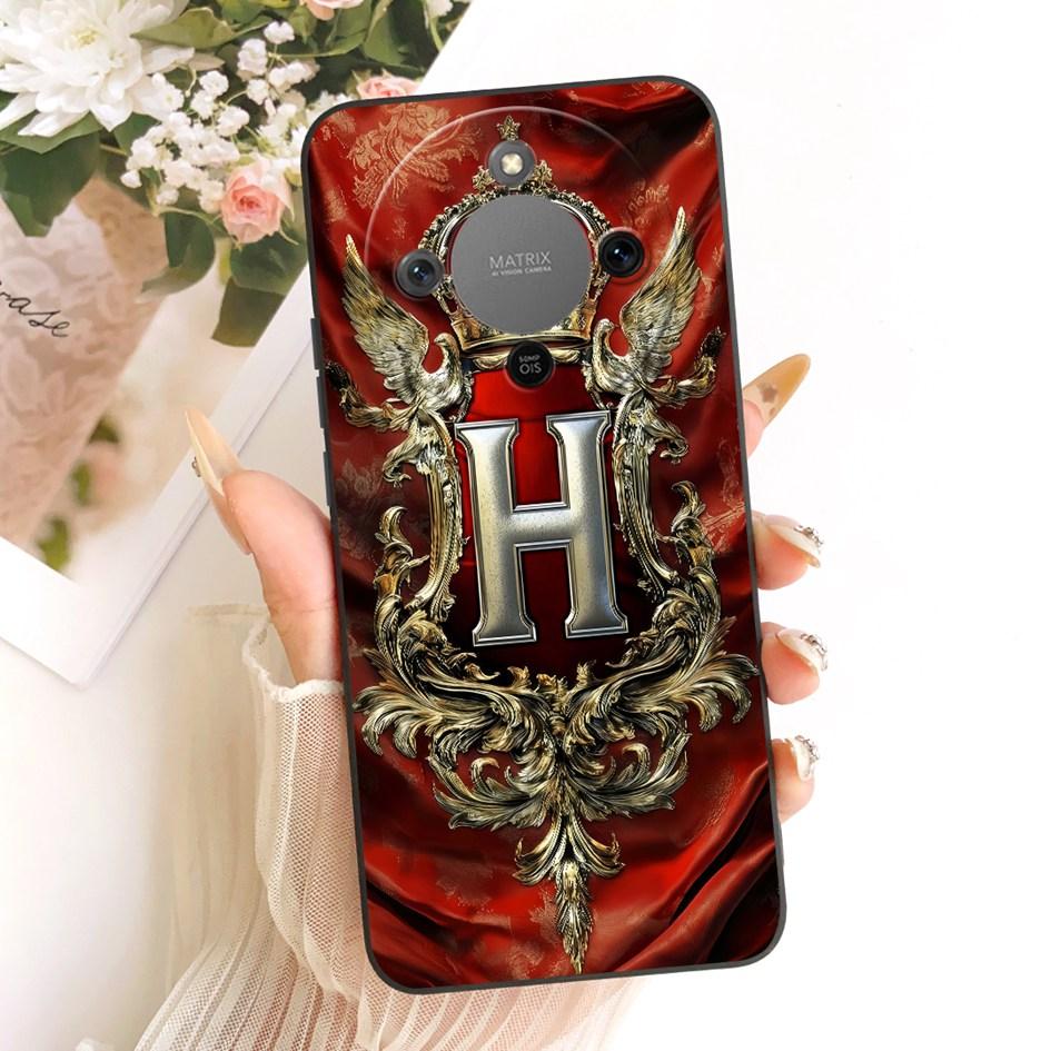 Чехол для Honor X9d MTN-NX1 Ударопрочный Чехол Роскошный С Инициалами Корона Мягкая Силиконовая Задняя Крышка Для HonorX9D Magic 8 Lite Capa