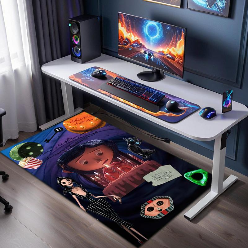 1PC Coraline Rug - home decoration Carpet For Living Room Bedroom Flooring Computer Chair Area Rug