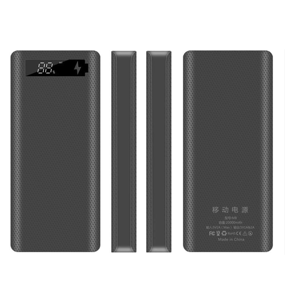 Портативный USB 18650 ЖК-дисплей DIY Mobile Power Bank Case Micro Корпус