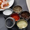 Magnetic Spice Tins Stainless Steel Spice Container Seasoning Jar Spice Jars Storage Box with Transparent Lid for Storing Herbs
