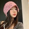 Пустошь ветер постепенное изменение вязание отверстия ворс шапка женская весна и лето улица ретро ленивый ветер тай-дай универсальный послеродовой холодный шапка