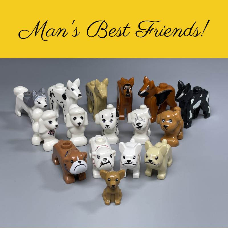 MOC Кубики Серия Маленькие Собаки Французский Бульдог Хаски Пудель Будка Собранные Строительные Блоки Детские Игрушки Пластиковая Кукла