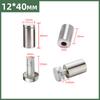 10-50pcs Advertising Nails 12x20/25/40mm Stainless Steel Screw for Wall Mount Glass/Acrylic Sign Standoff Fixing Screws Hardware