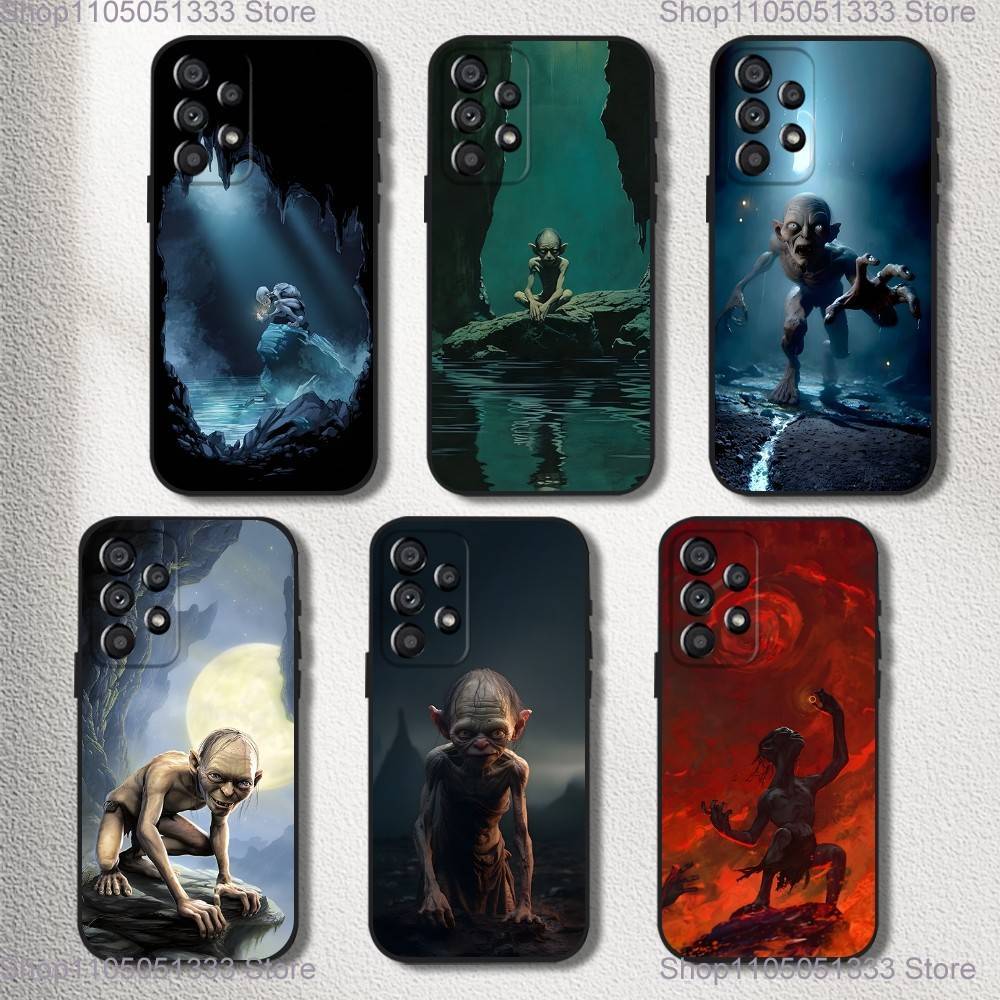 Чехол для телефона R-Rings Gollum-S Of L-Lord для Samsung Galaxy A20,A21s,A22,A31,A32,A52,A53,A72,73,A80, мягкий черный чехол