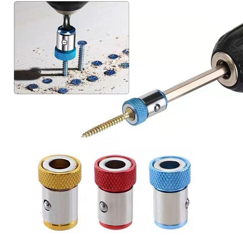 Universal Magnetic Ring for 6.35mm 1/4" Drill Bit Magnet Powerful Ring Strong Magnetizer Electric Screwdriver Bits