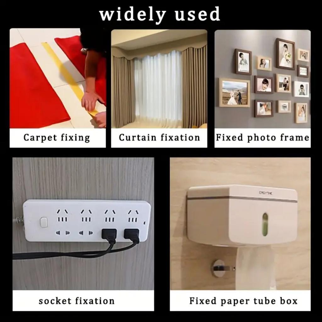 10 м Высокопрочная Двусторонняя Лента Сверхпрочная Тканевая Клейкая Лента для Ковра Настенных Наклеек Лента-сетка Ремонт дома