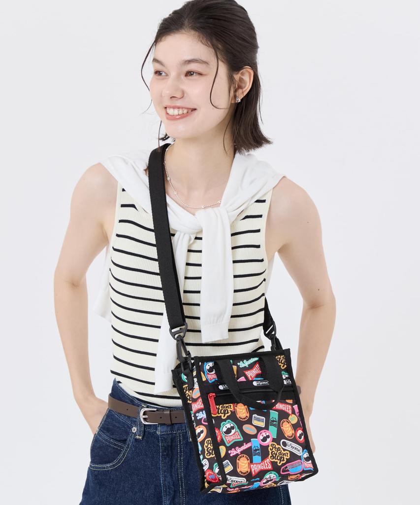 X Сумка через плечо MINI TOTE 3714 Наклейки Pringles [LeSportsac Pringles] [Официальный] N/S / /