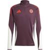Tiro 24 Bayern Munich Training Striped Long Sleeve Football Shirt Men Tops Dark-Chestnut IS9941