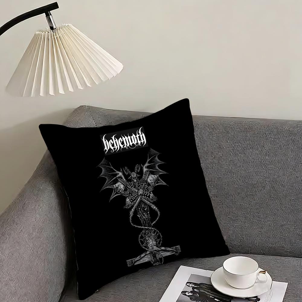 BBEHEMOTH Band Cushion Cover Pillowcase Ultra Soft Skin Friendly Fabric Cloud Like Comfort Concealed Zipper
