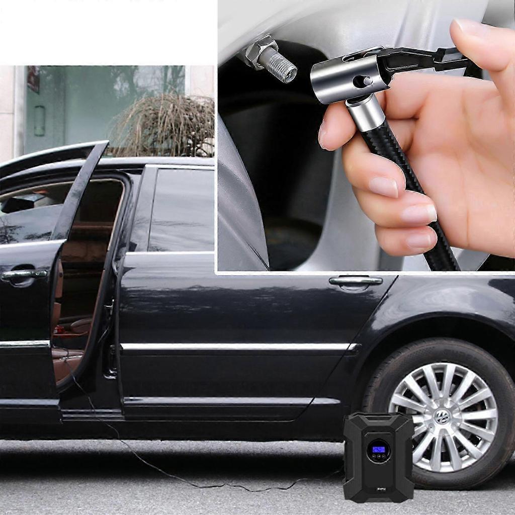 25-26 Tire Inflator Car Air Pump Compressor Electric Wireless 20L/min with LED Light