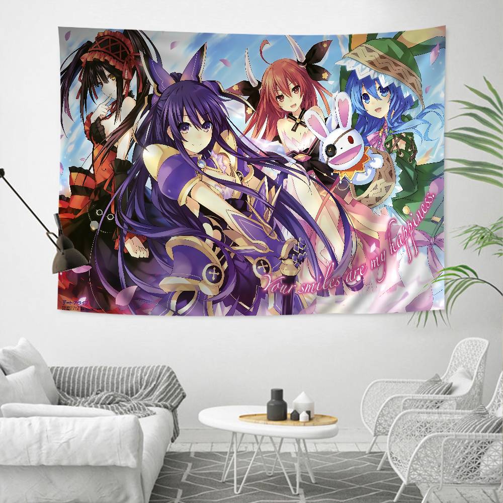 Date A Live DIY Настенный Гобелен Искусство Научная Фантастика Комната Домашний Декор Настенное Искусство Декор
