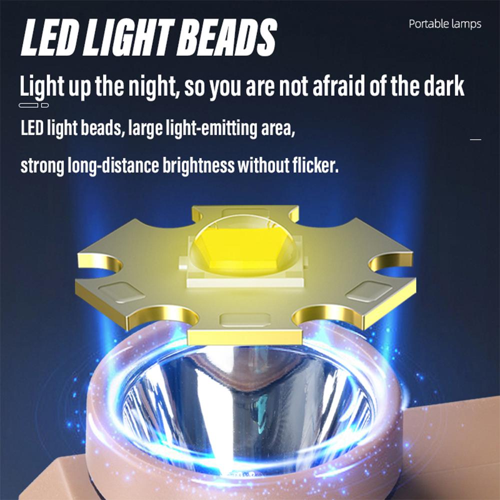 Сверхъяркий светодиодный фонарик, мощный поисковый фонарь, перезаряжаемый переносной фонарь, уличный фонарь для кемпинга с солнечной панелью для зарядки