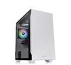 Thermaltake S100 TG Snow Edition Tempered Glass Mini Tower PC Case White with Swing Door Panel CS7886 CA-1Q9-00S6WN-00