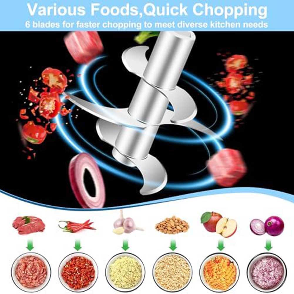 Готовка на природе 13*8*8 см Эффективный измельчитель продуктов Компактный электрический измельчитель чеснока Кухонный комбайн Быстрая подготовка еды