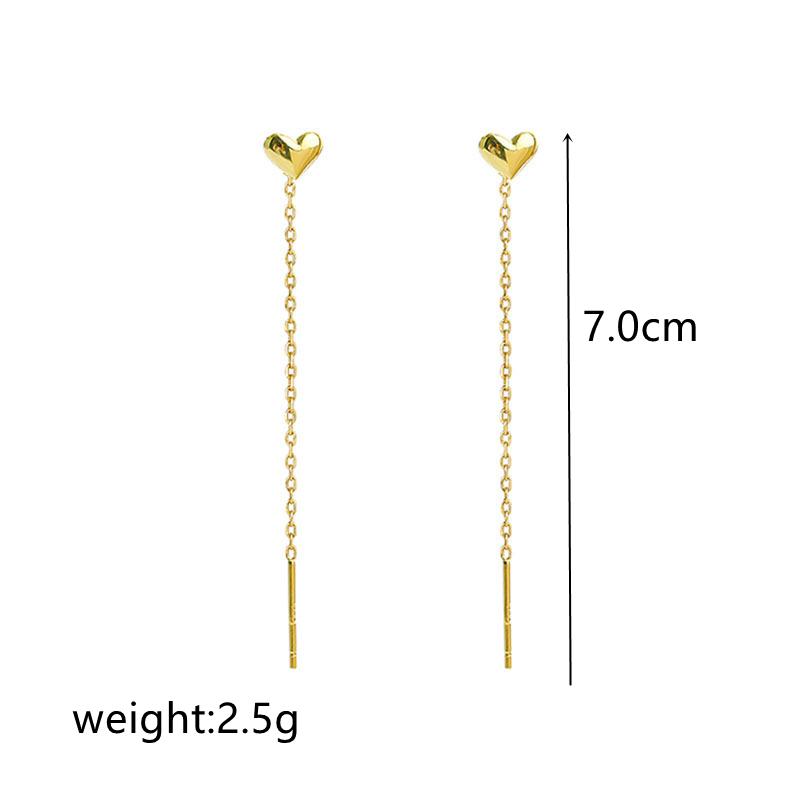 Длинные серьги-кисточки из ниток, цепочки, климберы, в виде звезд, сердец, с бусинами и подвесками, каплевидные серьги для женщин, прямые висячие серьги, бижутерия для ушей KTJ