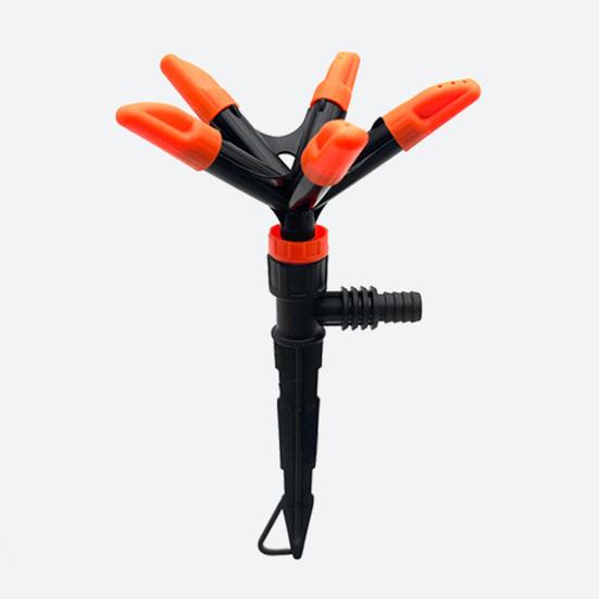 2 Pcs Irrigation Sprinklers 360 Degree Rotation 5-in-1 Large Coverage Area 5 Arm Irrigation Adjustable Angle Yard Lawn Greenhouse