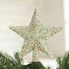 Yousheng Рождественская звезда верхушка дерева украшение блестящая звезда верхушка дерева украшение для деревьев гирлянда настольный праздничный декор