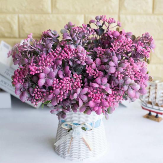 1 букет, маленькие фрукты, искусственное растение, 7 веток, свадебный отель, украшение для дома