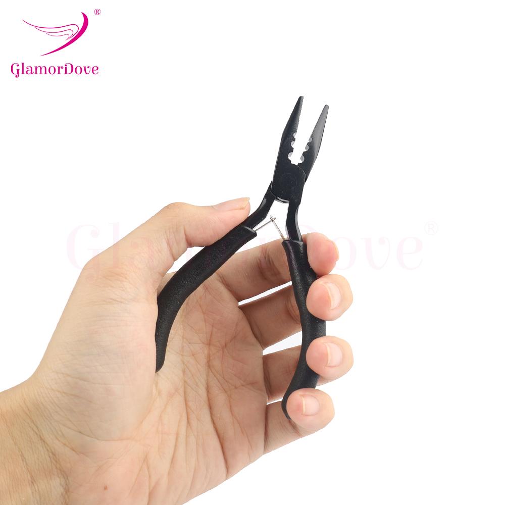 Наращивание волос, микробусины, плоскогубцы, инструмент из нержавеющей стали, 3 отверстия, плоскогубцы для наращивания волос с перьями, плоскогубцы