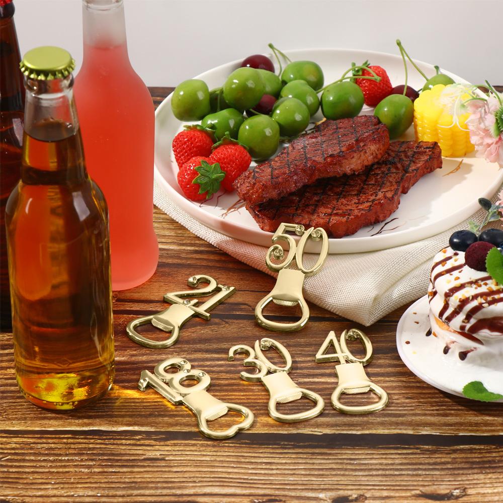 Guest Return Gifts Party Supplies Number shape Age Birthday Bottle Openers Beer Opener Bar Tool