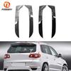 1 Pair Car Rear Window Side Spoiler Air Splitter Lip Trims Sticker Plastic for VW Tiguan MK1 2007 2008 2009 2010 2011