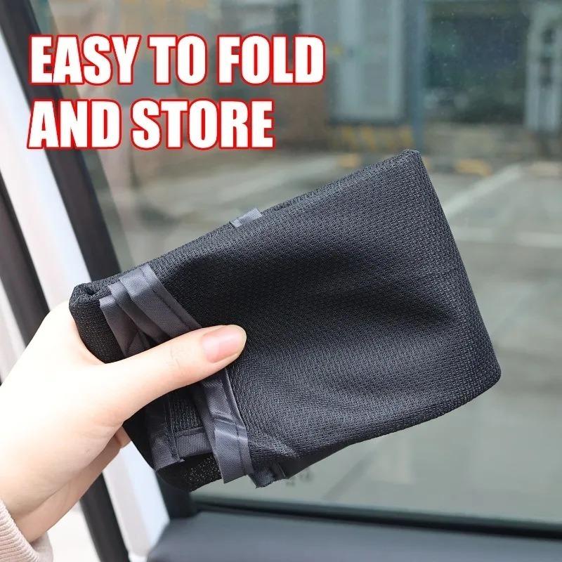 Window Sunshades Heat Insulation Foldable Curtain Auto Exterior Accessories Magnetic Car Sunshade Anti-UV Front/Rear Side