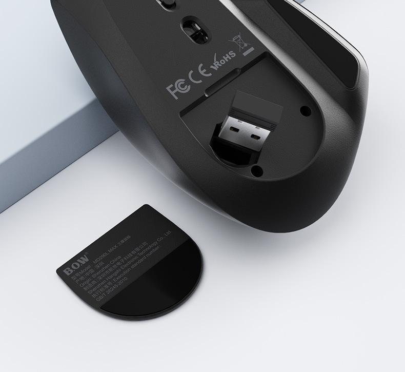 BOW Hangshi Двухрежимная Беспроводная Bluetooth Эргономичная Мышь MD290LMAX