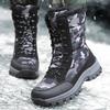 Camouflage Printing Winter Boots Women's Waterproof Hiking Snow Boots Desert Boots Lightweight Boots Durable Combat Boots for Girls Boots
