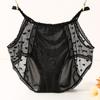 Ultra Thin Silky Plus Size Bag with Hips High Waist Lace Sexy Beautiful Waist Triangle Underwear Panties