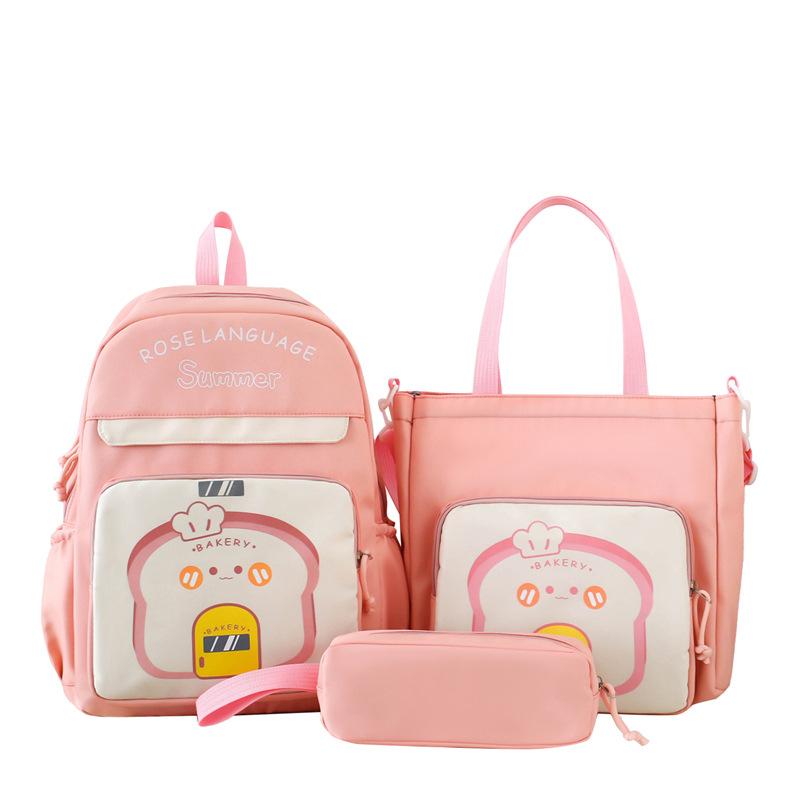 Комплект из трех рюкзаков для школьников, рюкзак для мальчиков и девочек, большой вместимости, детский рюкзак с героями мультфильмов