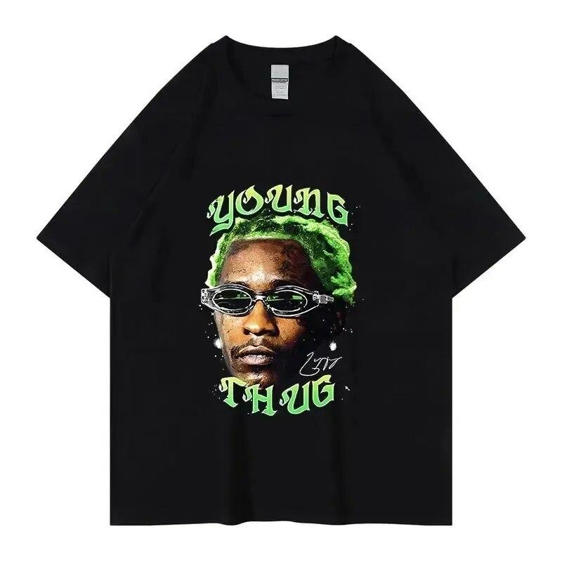 Summer Unisex Women Cotton T-Shirt Rapper Young Thug Slime Tops Tees Unisex Fashion Trend Short Sleeve Clothing Harajuku Streetwear