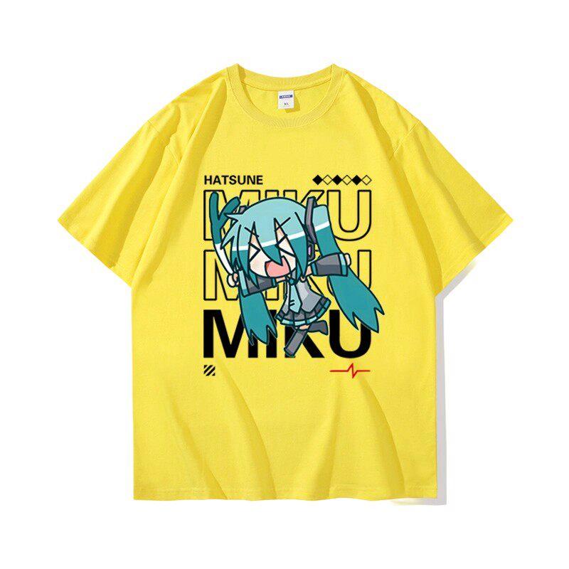 The Future of Junior Musicians Surrounding Hatsune Miku Printed Unisexs and Unisexs Loose Casual New Cotton Casual Tshirt